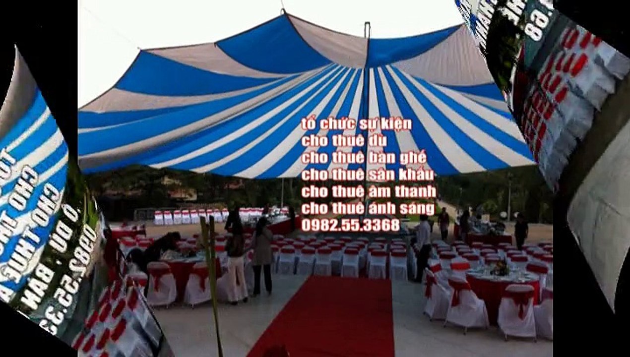 cho thuê bàn ghế , nhà bạt đám cưới , ô dù lớn nhỏ sự kiện  0982.55.33.68