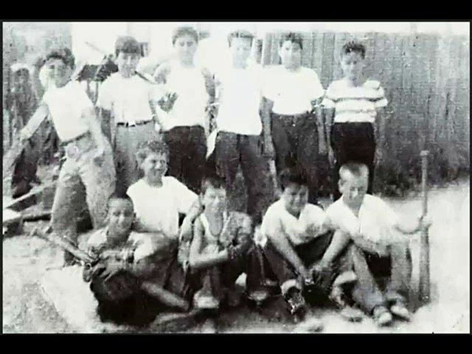 Restoration & colorisation - boys and baseball