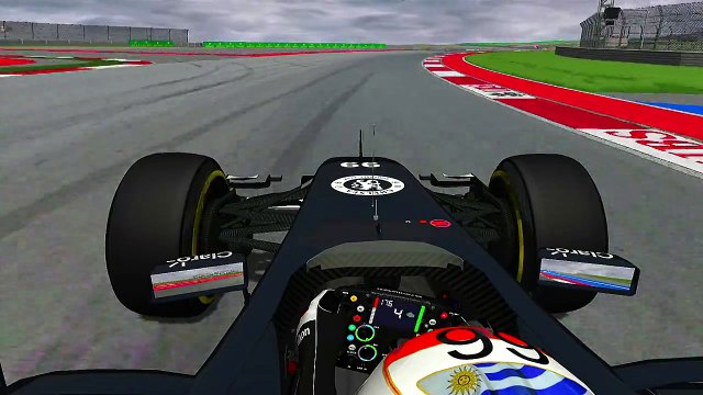 rFactor - F1 2014 - Adrian Sutil - Onboard Lap - Austin - HD