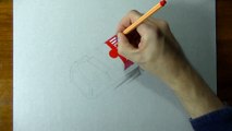 Drawing (Visual Art) Time Lapse_ A bottle of Pervak Первак