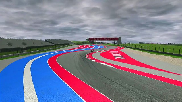 rFactor - F1 2014 - Adrian Sutil - Austin TV View - HD