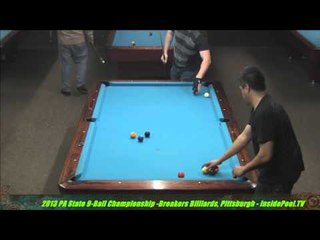 2013 PA State 9Ball Abel Ferrer Vs. Mike Davis at Breakers Billiards , PA