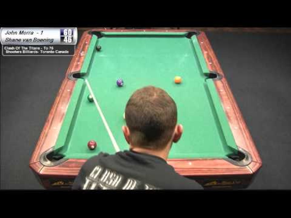 Shane Van Boening vs John Morra at the Clash of the Titans at Shooters