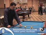 Artistic Pool Trick Shot Spinning a Pool Ball