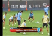Sporting Cristal: Racing entrenó en el estadio Nacional con Diego Milito