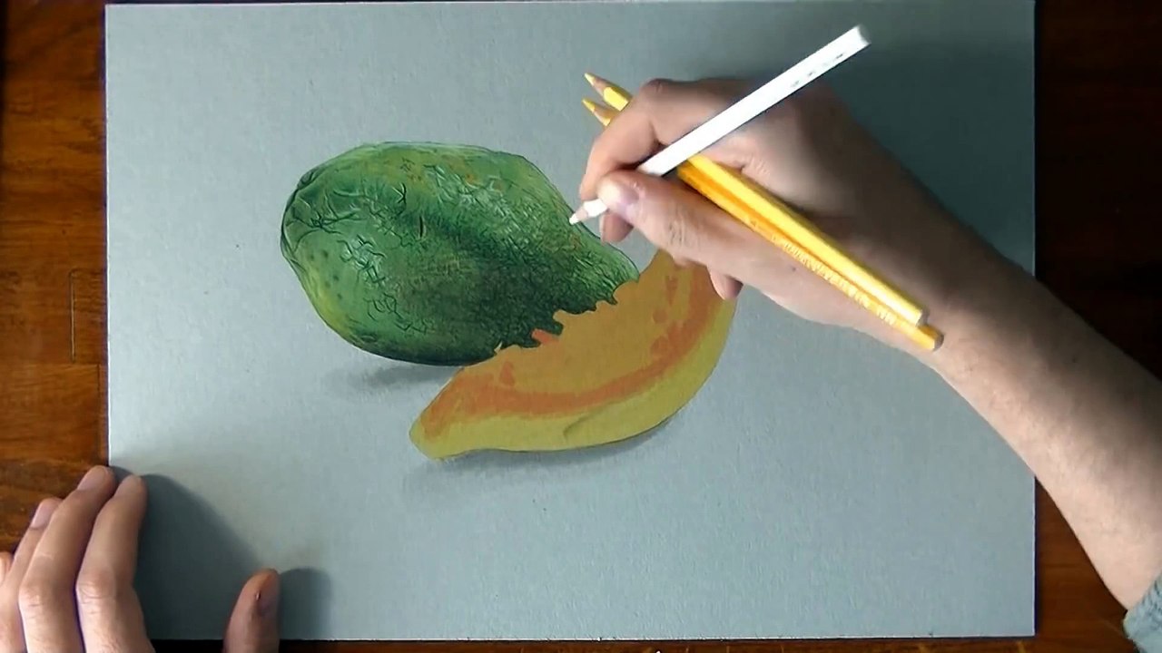 Drawing a papaya
