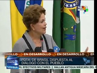 Brasil: Rousseff pide enfrentar la corrupción de manera más efectiva