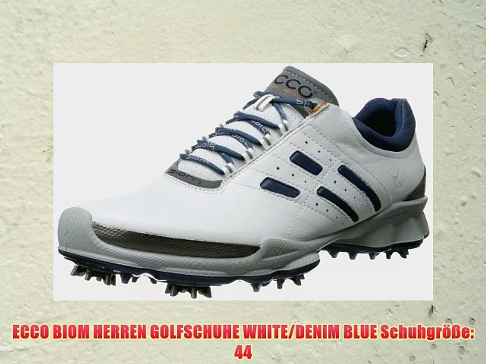 ECCO BIOM HERREN GOLFSCHUHE WHITE/DENIM BLUE Schuhgr??e: 44