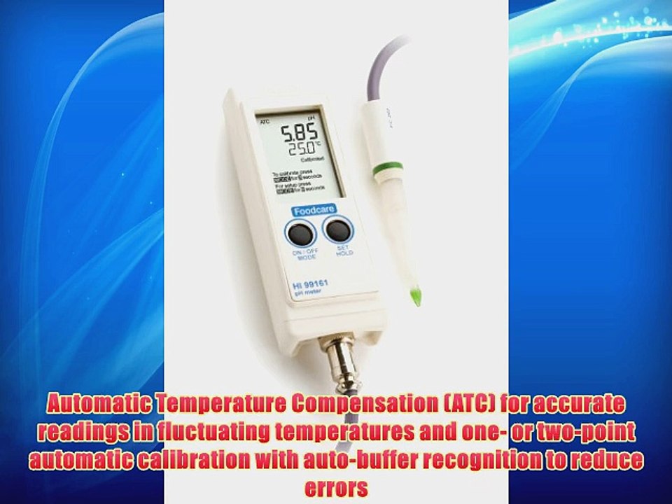Hanna Instruments HI 99161 Waterproof Portable pH Meter For Food and Dairy Products