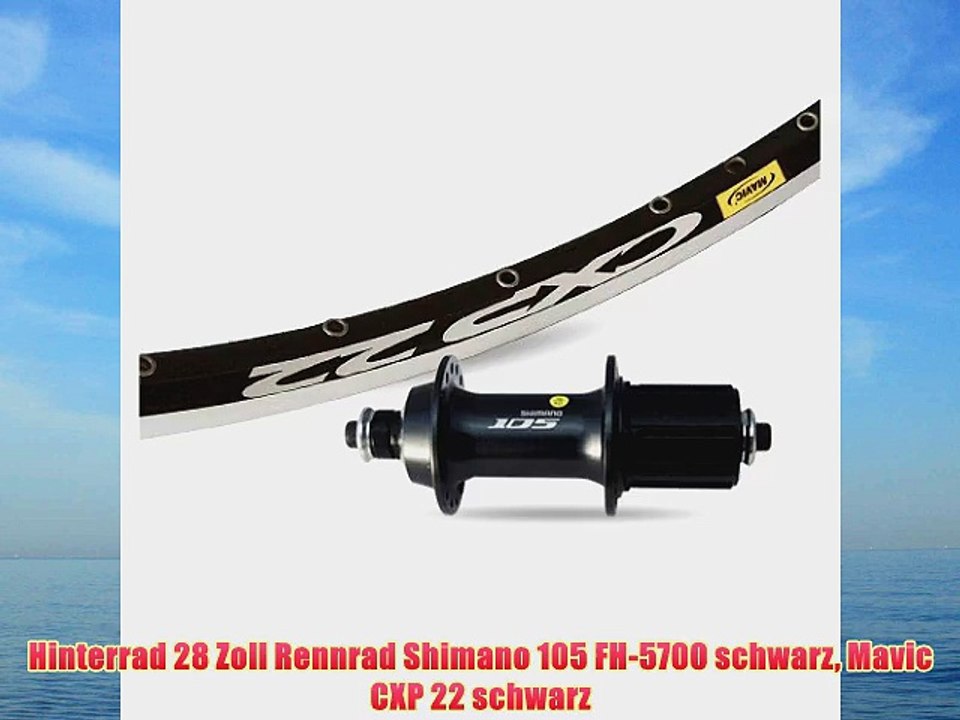 Hinterrad 28 Zoll Rennrad Shimano 105 FH-5700 schwarz Mavic CXP 22 schwarz