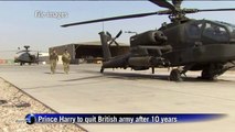Prince Harry to quit British army after 10 years