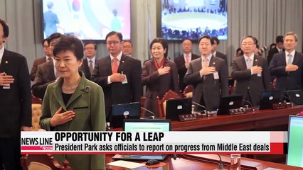 President Park advocates using growth momentum from Middle East to make leap