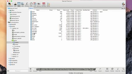 How to select the Foreign Key data easily? (Mac)