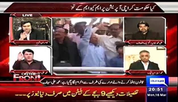 Achor Kamran Shahid And Barister Saif Fighting On Shows Ratings In Live Show