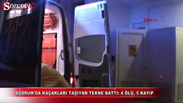 Bodrum'da kaçakları taşıyan tekne battı