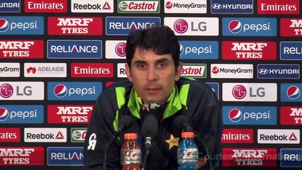 2015 WC Pakistan vs Australia in quarter final Misbah Reacts