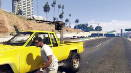 GTA 5 Heists Online Karin Technical Gameplay Rebel With Machine Gun GTA 5 Heists Gameplay