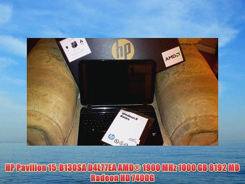 HP Pavilion 15-B130SA D4L77EA AMD? 1900 MHz 1000 GB 8192 MB Radeon HD 7400G