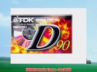 TDK D90 Audio Tapes - Pack 100
