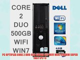 PC OPTIPLEX CORE 2 DUO 4GB 500GB SFF WIFI WIN7 DVDRW SUPER FAST (P2-1)