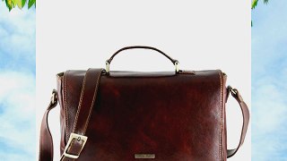Tuscany Leather Padova - Exclusive leather laptop case Brown