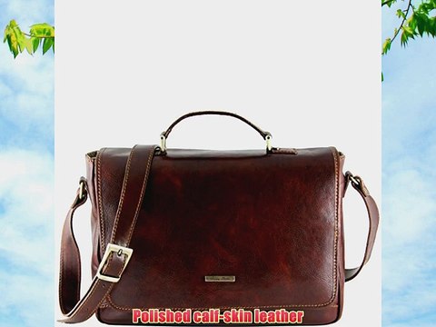 Tuscany Leather Padova - Exclusive leather laptop case Brown