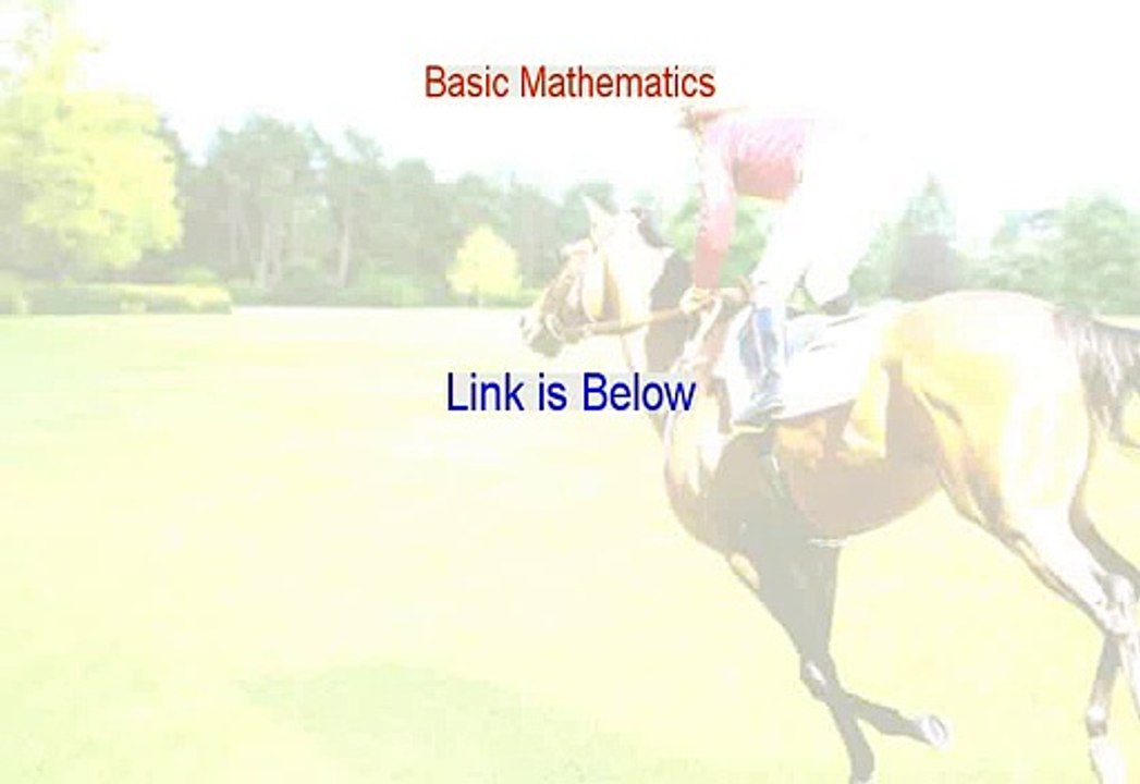 Basic Mathematics PDF Download (Download Here)
