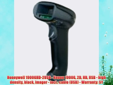 Honeywell 1900GHD-2USB - Xenon 1900G 2D HD USB - high density black imager - incl.: cable (USB)