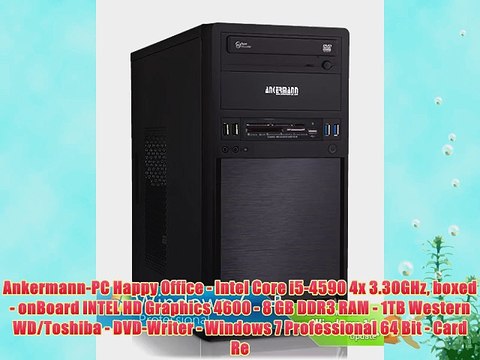 Ankermann-PC Happy Office - Intel Core i5-4590 4x 3.30GHz boxed - onBoard INTEL HD Graphics