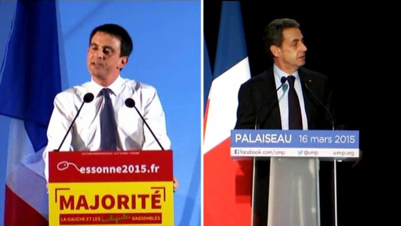Départementales: joutes verbales entre Valls et...