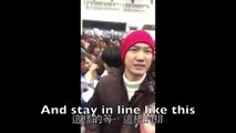 Des touristes chinois font la queue : zéro politesse!