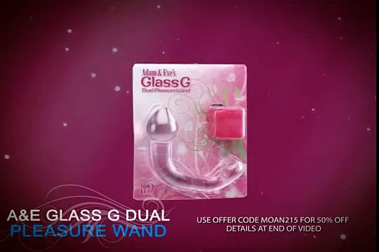 Best Selling Adam and Eve’s Glass G Dual Pleasure Wand Dildo