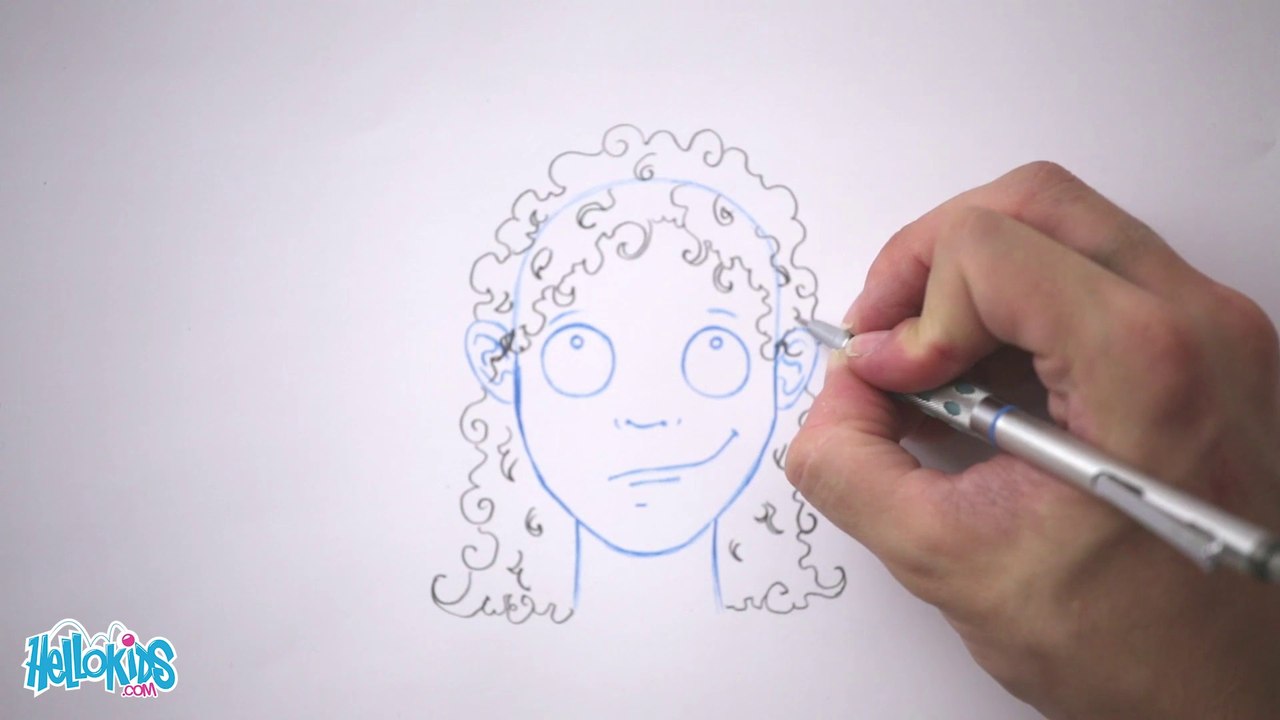 Dessiner une coiffure : Les boucles