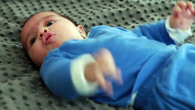 Baby Crying When Music Stops -FUNNY- Get Nuts baby ( CUTE ENDING )