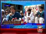 Imran Khan address and meet Protesters of Karak at Bani Gala