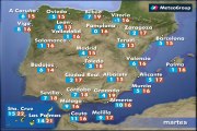 Previsión del tiempo para este martes 17 de marzo