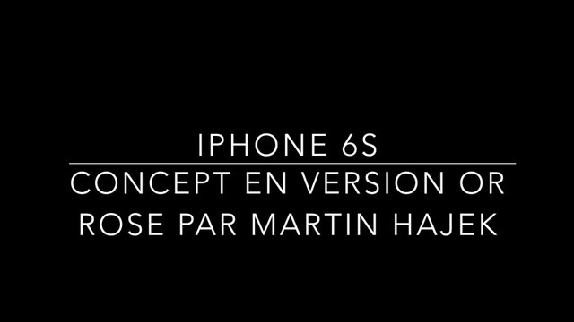 Concept d'un iPhone 6S en or rose par Martin Hajek