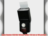 Rokinon D970VL-N Digital Zoom TTL Flash with Video Light for Nikon (Black)
