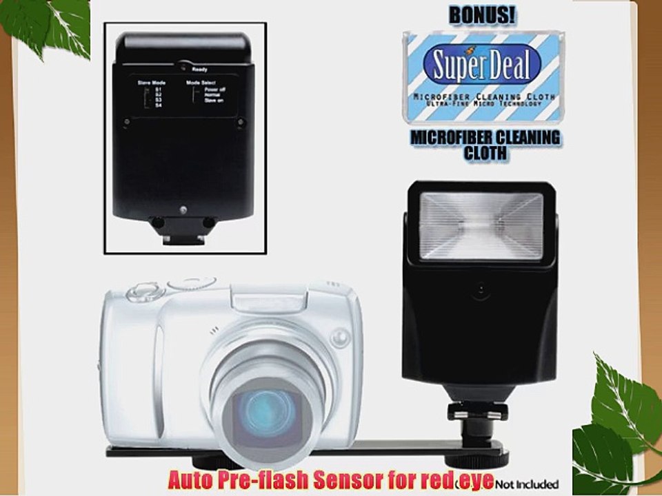 Digital Auto Slave Flash with Bracket Set For The Minolta MAXXUM 5D 7D Dimage A2 A1 Digital