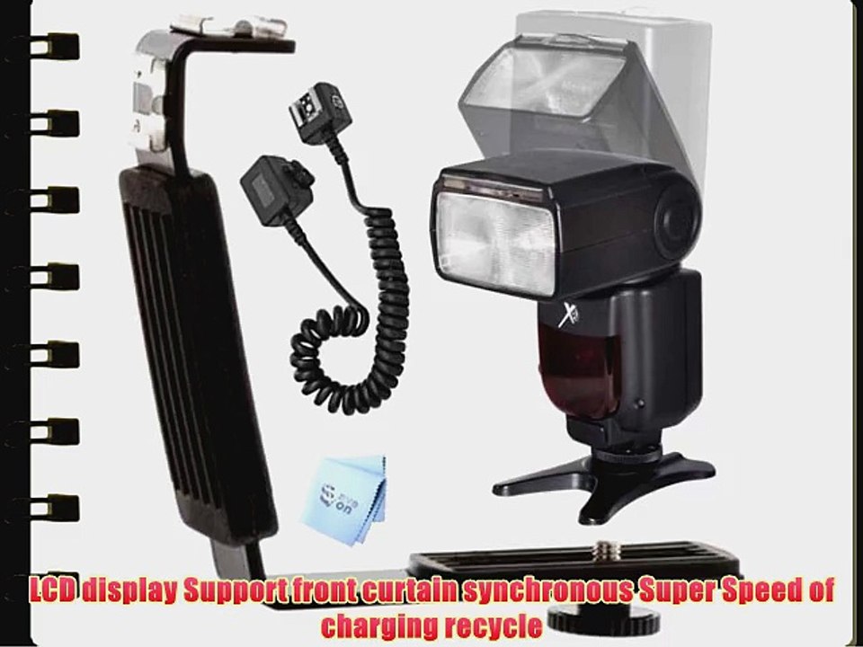 SAVEoN XIT Photo XTDF260N Digital Auto Power Zoom A/F Flash   L Bracket   TTL Cord   SAVEoN