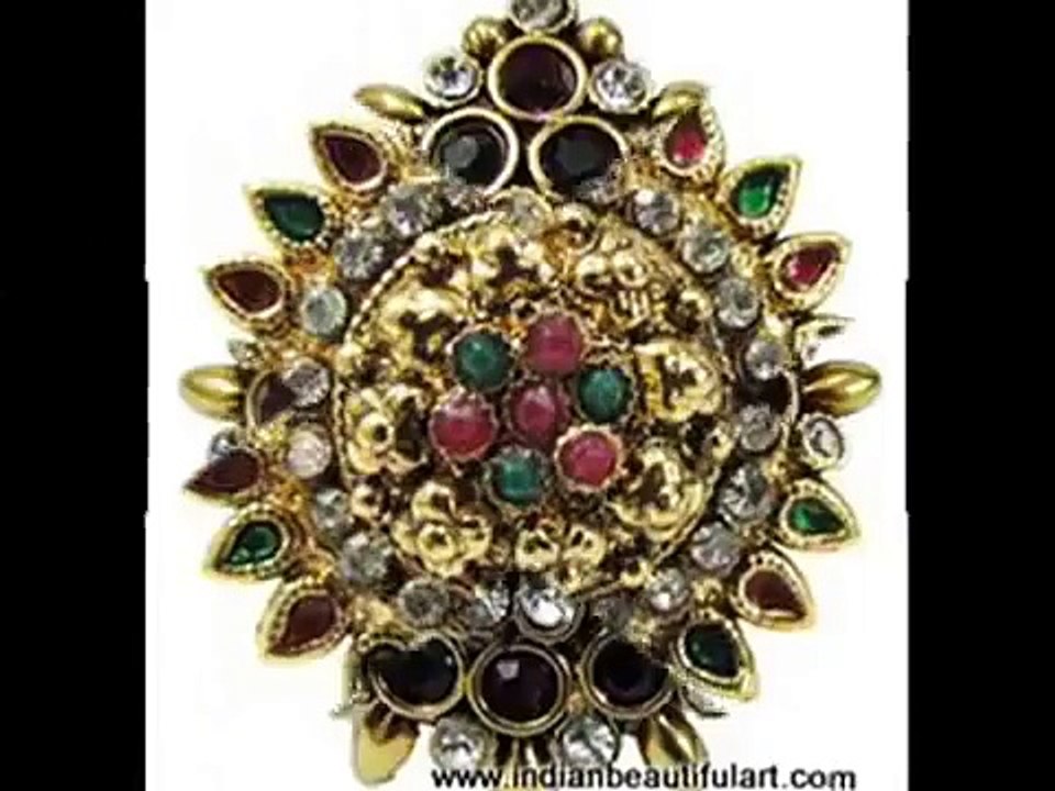 Beautiful Indian Design Kundan Heavy Wedding Rings From India