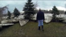 Etats-Unis : Des blocs de glace déforment le paysage de l'Ohio