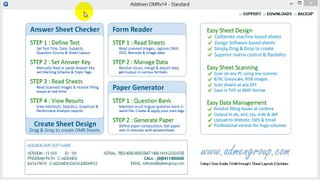 OMR Sheet Reader Software Operation - STEP-2 - Set-Answer-Key