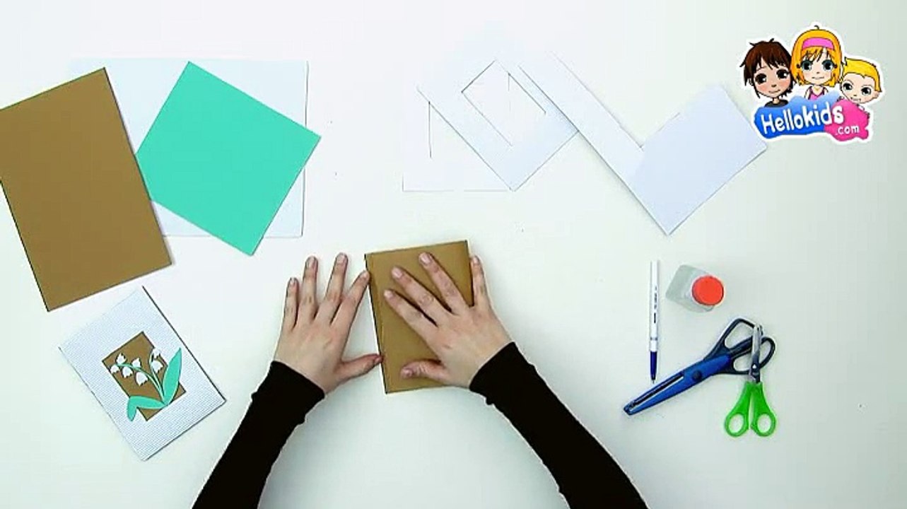 BRICOLAGE MUGUET 1er MAI : Carte Muguet relief