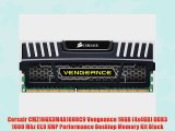Corsair CMZ16GX3M4A1600C9 Vengeance 16GB (4x4GB) DDR3 1600 Mhz CL9 XMP Performance Desktop