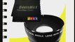 77mm Wide Angle Lens for Nikon D7100 with Nikon 18-300mm Lens   DavisMAX Fibercloth Lens Bundle