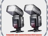 Neewer Two TT520 Flash Speedlite for Canon Nikon Sony Panasonic Olympus Fujifilm Pentax Sigma