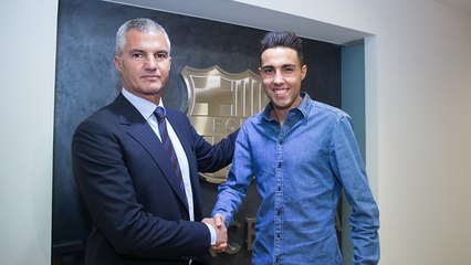 Jesús Aicardo renueva con el FC Barcelona hasta el 2018