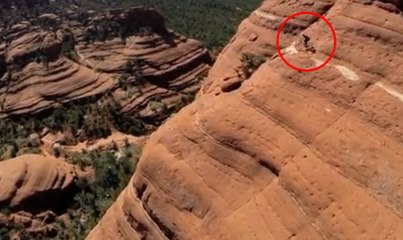 Cyclist Michal Kollbek Challenges Death On Sedona Arizona Cliffs