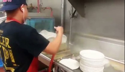 L'homme le plus rapide au monde à la plonge